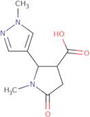 1-Methyl-2-(1-methyl-1H-pyrazol-4-yl)-5-oxopyrrolidine-3-carboxylic acid