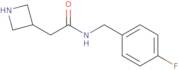 2-(Azetidin-3-yl)-N-[(4-fluorophenyl)methyl]acetamide