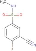 3-Cyano-4-fluoro-N-methylbenzene-1-sulfonamide