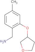 [4-Methyl-2-(oxolan-3-yloxy)phenyl]methanamine