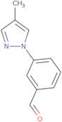 3-(4-Methylpyrazol-1-yl)benzaldehyde