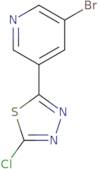 3-Bromo-5-(5-chloro-1,3,4-thiadiazol-2-yl)pyridine