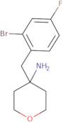 4-[(2-Bromo-4-fluorophenyl)methyl]oxan-4-amine