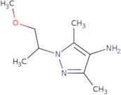 1-(1-Methoxypropan-2-yl)-3,5-dimethyl-1H-pyrazol-4-amine