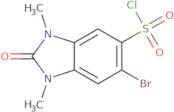 6-Bromo-1,3-dimethyl-2-oxo-2,3-dihydro-1H-1,3-benzodiazole-5-sulfonyl chloride