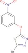 2-Bromo-5-(3-nitrophenoxy)-1,3,4-thiadiazole