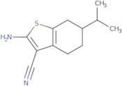 2-Amino-6-(propan-2-yl)-4,5,6,7-tetrahydro-1-benzothiophene-3-carbonitrile