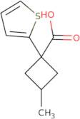 3-Methyl-1-(thiophen-2-yl)cyclobutane-1-carboxylic acid