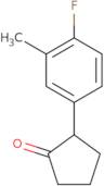 2-(4-Fluoro-3-methylphenyl)cyclopentan-1-one