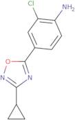 2-Chloro-4-(3-cyclopropyl-1,2,4-oxadiazol-5-yl)aniline