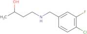 4-[(4-Chloro-3-fluorophenyl)methylamino]butan-2-ol