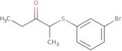 2-[(3-Bromophenyl)sulfanyl]pentan-3-one