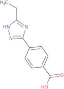 4-(5-Ethyl-1H-1,2,4-triazol-3-yl)benzoic acid