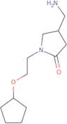 4-(Aminomethyl)-1-[2-(cyclopentyloxy)ethyl]pyrrolidin-2-one