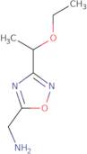 [3-(1-Ethoxyethyl)-1,2,4-oxadiazol-5-yl]methanamine