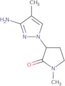 3-(3-Amino-4-methyl-1H-pyrazol-1-yl)-1-methylpyrrolidin-2-one