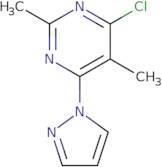 4-Chloro-2,5-dimethyl-6-(1H-pyrazol-1-yl)pyrimidine