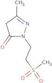 5-Methyl-2-(2-methylsulfonylethyl)-4H-pyrazol-3-one