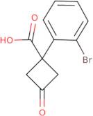 1-(2-Bromophenyl)-3-oxocyclobutane-1-carboxylic acid