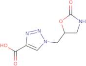 1-[(2-Oxo-1,3-oxazolidin-5-yl)methyl]-1H-1,2,3-triazole-4-carboxylic acid