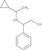 2-[(1-Cyclopropylethyl)amino]-2-phenylethan-1-ol