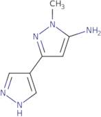 2-Methyl-5-(1H-pyrazol-4-yl)pyrazol-3-amine