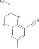 5-Fluoro-2-[(pentan-3-yl)amino]benzonitrile