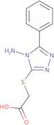 2-[(4-Amino-5-phenyl-4H-1,2,4-triazol-3-yl)sulfanyl]acetic acid