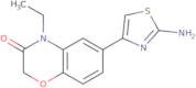 6-(2-Aminothiazol-4-yl)-4-ethyl-2H-benzo[b][1,4]oxazin-3(4H)-one