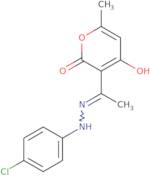 3-[2-(4-Chlorophenyl)ethanehydrazonoyl]-4-hydroxy-6-methyl-2H-pyran-2-one
