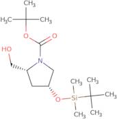 tert-Butyl (2R,4R)-4-[(tert-Butyldimethylsilyl)oxy]-2-(hydroxymethyl)pyrrolidine-1-carboxylate, cis