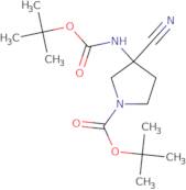 tert-Butyl 3-(tert-butoxycarbonylamino)-3-cyanopyrrolidine-1-carboxylate