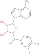 (2R,3R,4S,5R)-2-(4-Amino-7H-pyrrolo[2,3-d]pyrimidin-7-yl)-5-((R)-(4-chloro-3-fluorophenyl)(hydroxy)methyl)tetrahydrofuran-3,4-diol