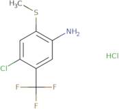 4-Chloro-2-(methylsulfanyl)-5-(trifluoromethyl)aniline hydrochloride