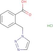 2-[(1H-1,2,3-Triazol-1-yl)methyl]benzoic acid hydrochloride