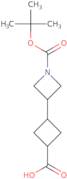 3-{1-[(tert-Butoxy)carbonyl]azetidin-3-yl}cyclobutane-1-carboxylic acid