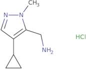 (4-Cyclopropyl-1-methyl-1H-pyrazol-5-yl)methanamine hydrochloride