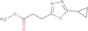 Methyl 3-(5-cyclopropyl-1,3,4-oxadiazol-2-yl)propanoate