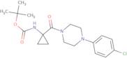 tert-Butyl N-{1-[4-(4-chlorophenyl)piperazine-1-carbonyl]cyclopropyl}carbamate