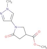 Methyl 1-(1-methyl-1H-pyrazol-4-yl)-5-oxopyrrolidine-3-carboxylate