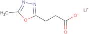 3-(5-methyl-1,3,4-oxadiazol-2-yl)propanoate lithium