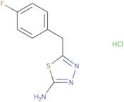 5-[(4-Fluorophenyl)methyl]-1,3,4-thiadiazol-2-amine hydrochloride