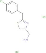 {2-[(4-Chlorophenyl)methyl]-1,3-thiazol-4-yl}methanamine dihydrochloride