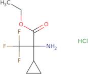 Ethyl 2-amino-2-cyclopropyl-3,3,3-trifluoropropanoate hydrochloride