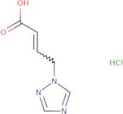 (2E)-4-(1H-1,2,4-Triazol-1-yl)but-2-enoic acid hydrochloride