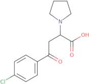 4-(4-Chlorophenyl)-4-oxo-2-pyrrolidin-1-ylbutyric acid