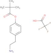 4-(2-aminoethyl)phenyl 2,2-dimethylpropanoate; trifluoroacetic acid