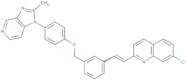 7-Chloro-2-[(E)-2-[3-[[4-(2-methylimidazo[4,5-c]pyridin-1-yl)phenoxy]methyl]phenyl]ethenyl]quino...