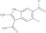 2-Amino-5-fluoro-6-nitro-1H-indole-3-carboxamide