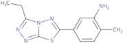 5-(3-Ethyl-[1,2,4]triazolo[3,4-b][1,3,4]-thiadiazol-6-yl)-2-methyl-phenylamine